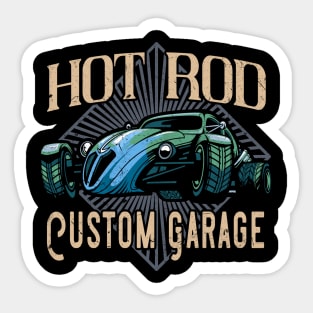 Hot Rod Custom Garage Sticker